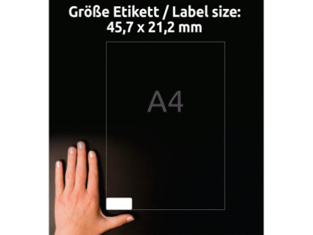 AVERY Zweckform Etiquette universelle, 45,7 x 21,2 mm, blanc