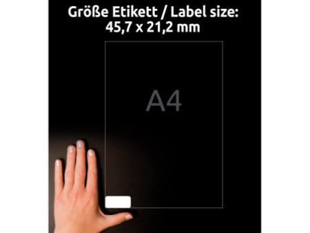 AVERY Zweckform Etiquette, 45,7 x 21,2 mm