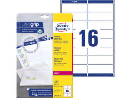AVERY Zweckform QuickPEEL Etiquette d'adresse, 99,1 x 33,9mm