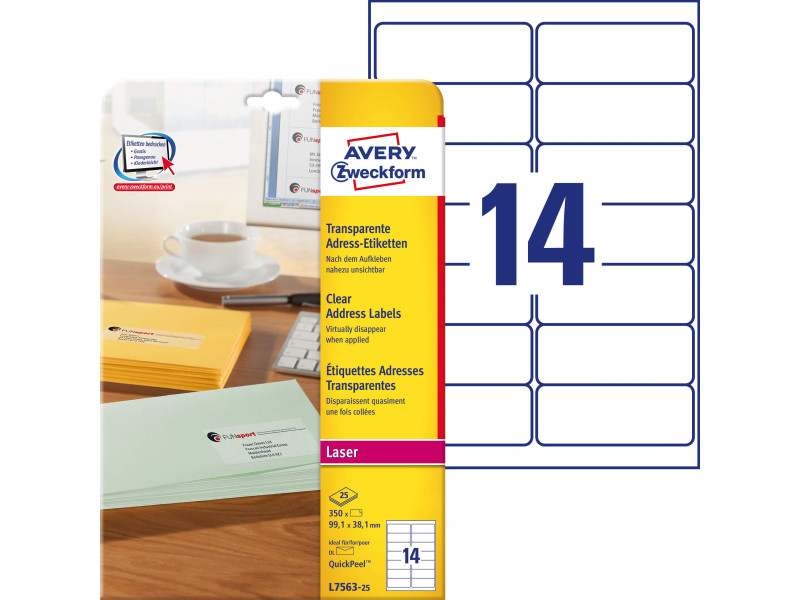 AVERY Zweckform Etiquette d'adresse, 99,1 x 38,1 mm
