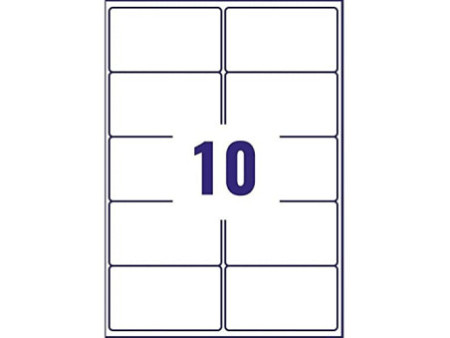 AVERY Zweckform Etiquette d'expédition, 99,1 x 57 mm, blanc