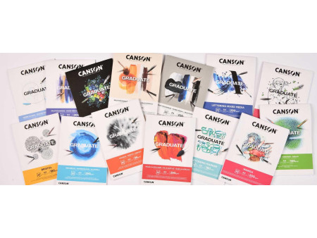 CANSON Bloc de dessin GRADUATE MIXED DESSIN, A3
