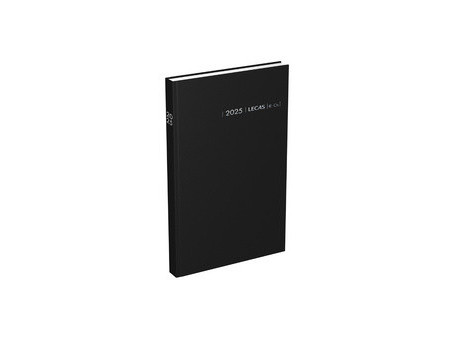 LECAS Agenda journalier Couronne EURO/Cent, 2026, noir