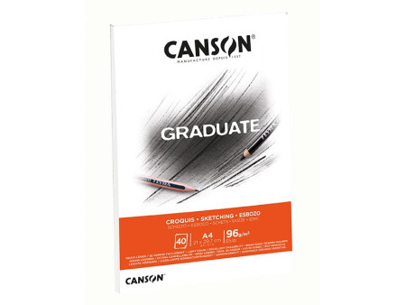 CANSON Bloc de dessin GRADUATE CROQUIS, A3