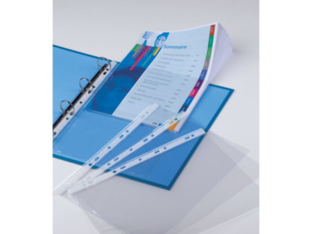 Oxford Pochettes perforées, A4 XL, transparent lisse