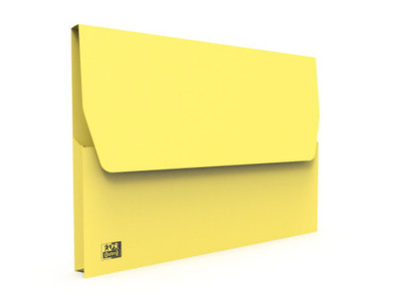 Oxford Pochette document à soufflet, A4, carton, jaune