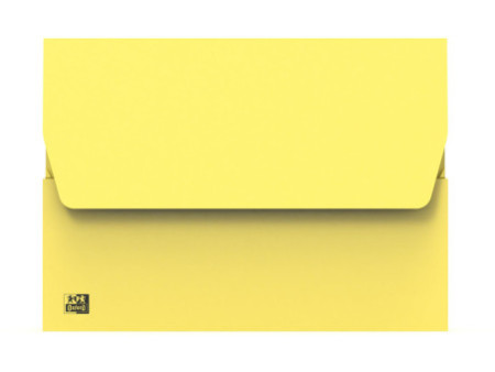 Oxford Pochette document à soufflet, A4, carton, jaune