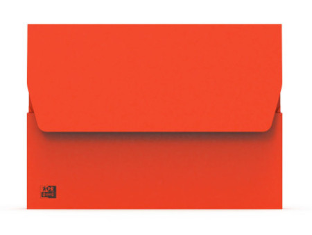 Oxford Pochette document à soufflet, A4, carton, rouge vif
