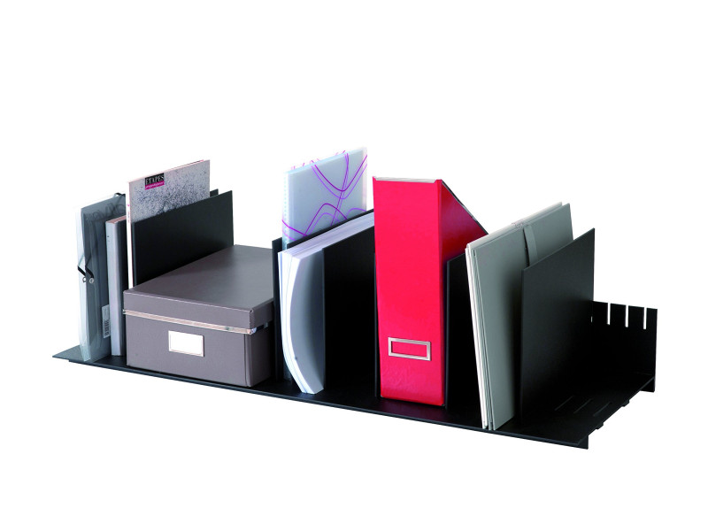 PAPERFLOW Trieur à cases flexibles, noir
