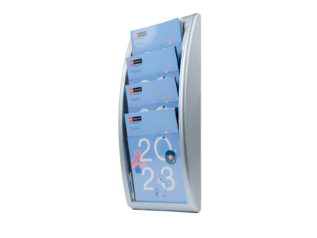 PAPERFLOW Porte-brochures mural Quick Blick, 1/3 A4, gris