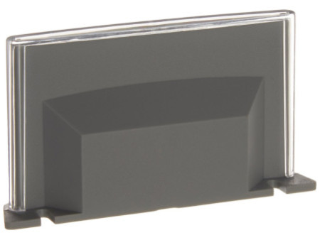 PAPERFLOW Porte-nom 'Cinatur', en polystyrène, gris alu