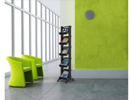 PAPERFLOW Porte-prospectus Corner easyDisplays, noir