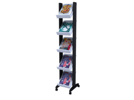 PAPERFLOW Porte-prospectus Corner easyDisplays, gris/noir