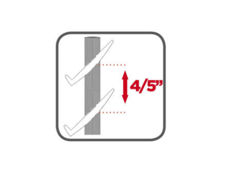PAPERFLOW Porte-prospectus Corner easyDisplays, gris/noir