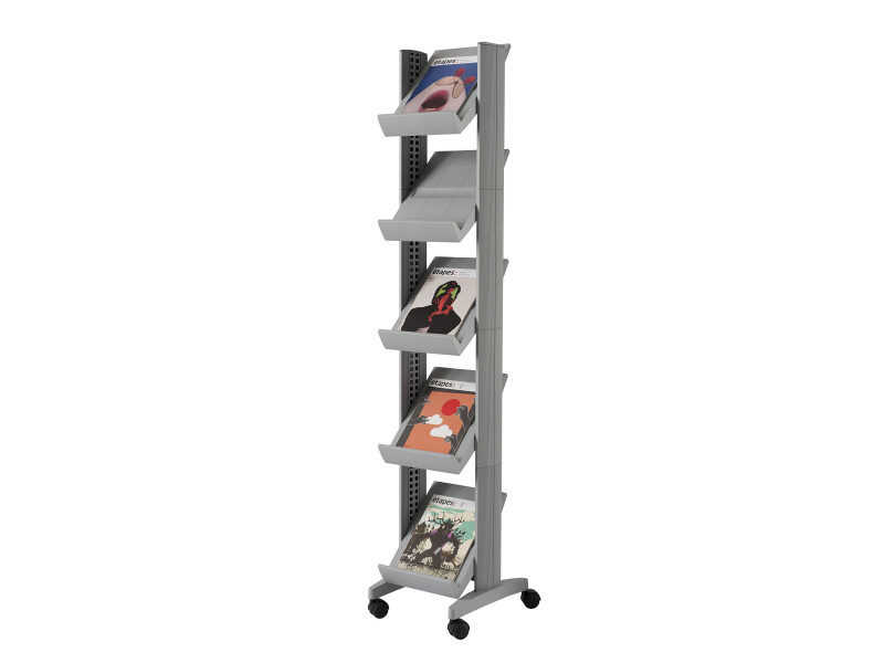 PAPERFLOW Porte-prospectus Corner easyDisplays, 5 étagères