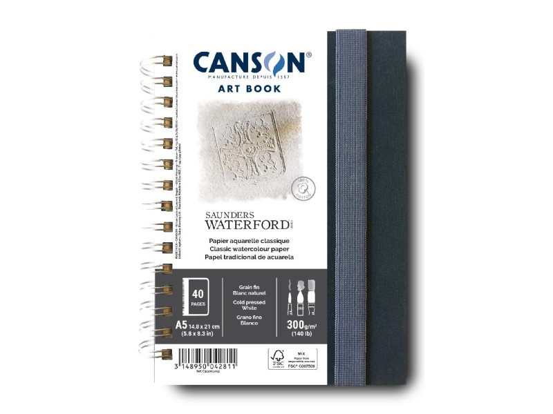 CANSON Carnet de dessin ART BOOK Saunders Waterford, A5