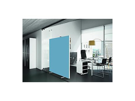 PAPERFLOW Cloison easyScreen, surface textile, bleu