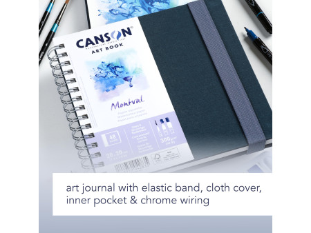 CANSON Carnet de dessin ART BOOK Montval, 200 x 200 mm