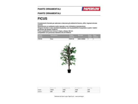 PAPERFLOW Plante artificielle 'Ficus', hauteur : 1.200 mm