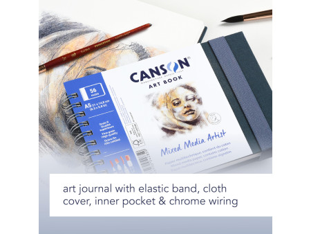 CANSON Carnet de croquis ART BOOK Mixed Média Artist, A5