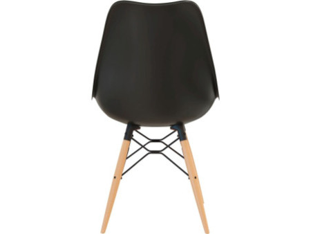 PAPERFLOW Chaise visiteur 'DOGEWOOD', ensemble de 2, noir