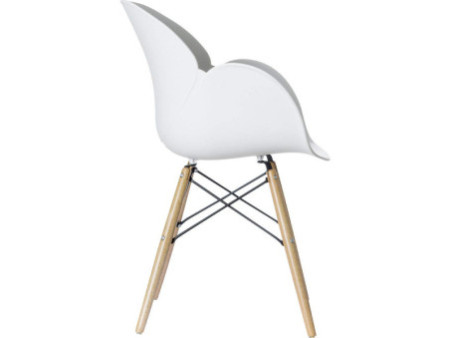 PAPERFLOW Chaise visiteur 'KIWOOD', ensemble de 2, blanc