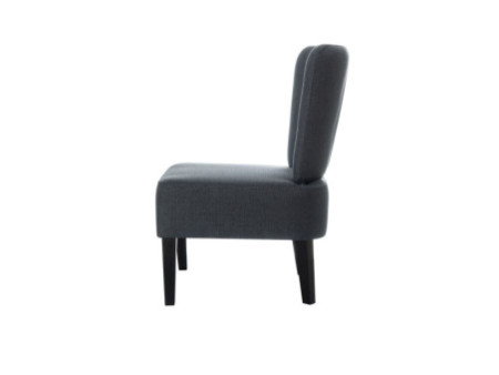 PAPERFLOW Fauteuil visiteur 'Brighton', anthracite / noir