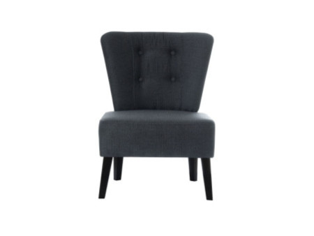 PAPERFLOW Fauteuil visiteur 'Brighton', anthracite / noir
