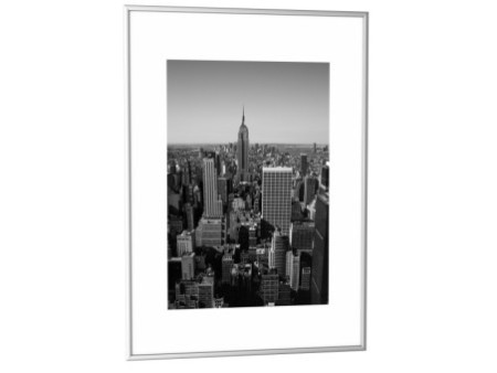 PAPERFLOW Cadre photo en aluminium, (L)600x(H)800 mm, argent