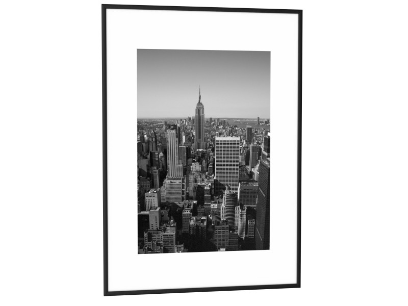 PAPERFLOW Cadre photo en aluminium, (L)600x(H)800 mm, noir