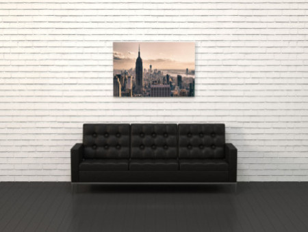 PAPERFLOW Poster mural 'Hiver à New York', en plexiglas