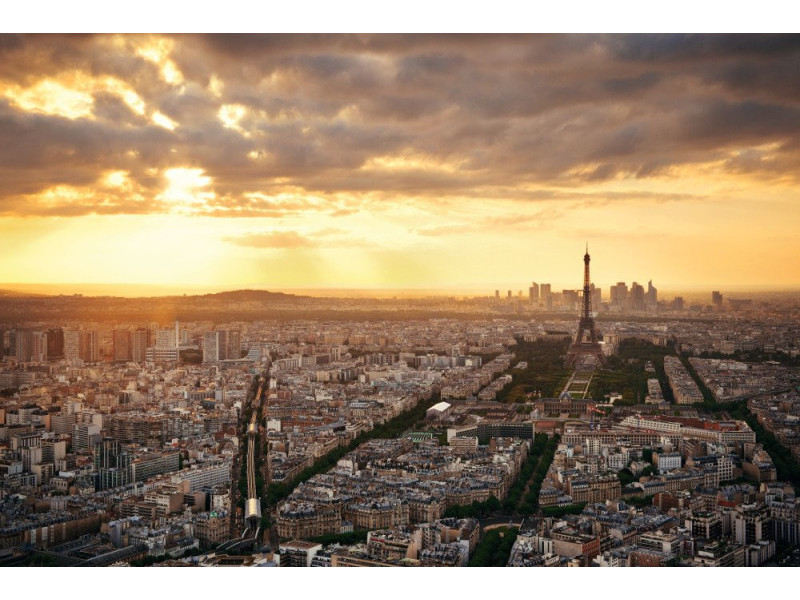 PAPERFLOW Poster mural 'Paris', en plexiglas