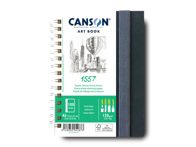CANSON Carnet de croquis ART BOOK 1557, A5