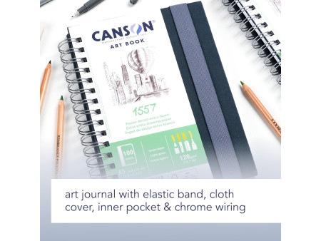CANSON Carnet de croquis ART BOOK 1557, A5