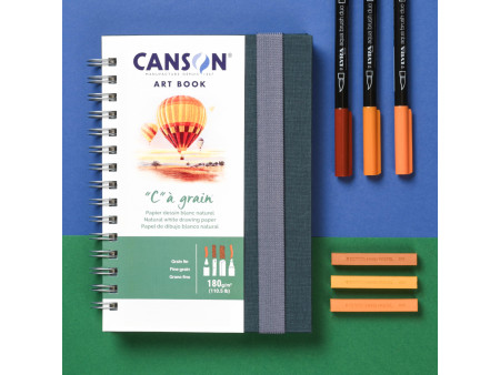 CANSON Carnet de croquis ART BOOK 'C' à grain, A5