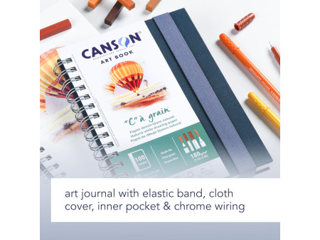 CANSON Carnet de croquis ART BOOK 'C' à grain, A5