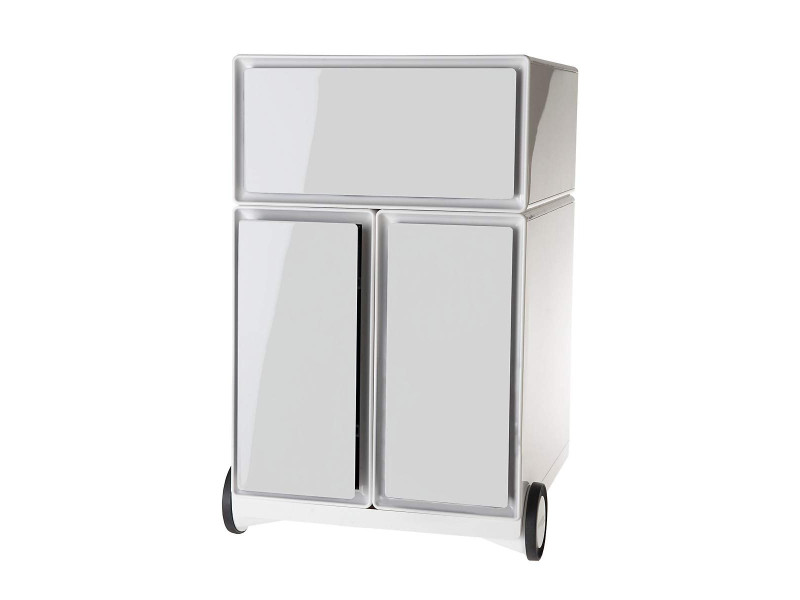 PAPERFLOW Caisson mobile 'easyBox', 1 tiroir, blanc / blanc