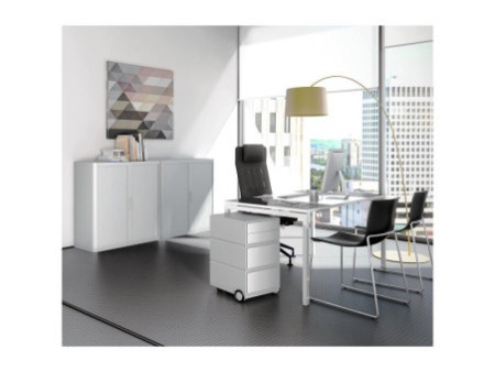 PAPERFLOW Caisson mobile 'easyBox', 4 tiroirs, blanc/vert