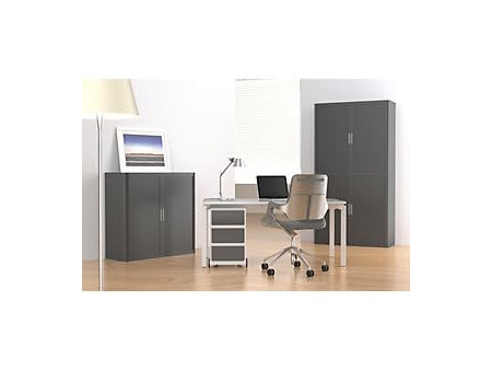 PAPERFLOW Caisson mobile 'easyBox', 1 tiroir, blanc / noir