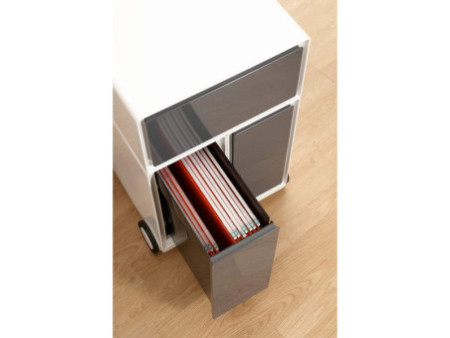 PAPERFLOW Caisson mobile 'easyBox', 1 tiroir, blanc / noir