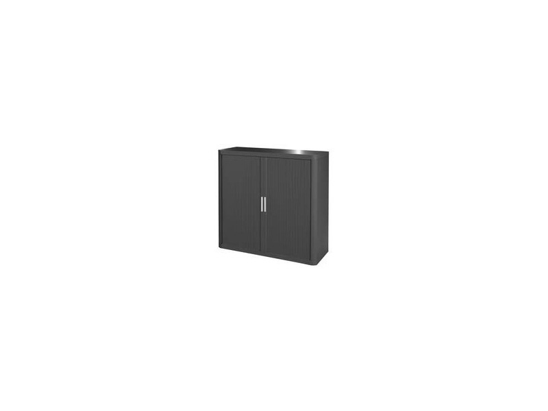 PAPERFLOW Armoire à rideau easyOffice, 2 étagères,anthracite