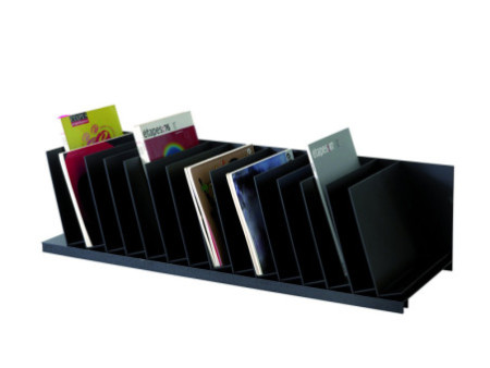 PAPERFLOW Trieur à cases inclinées, 16 cases, noir