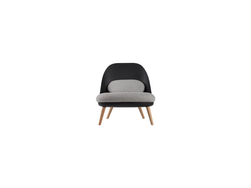 PAPERFLOW Fauteuil visiteur COCOON, noir