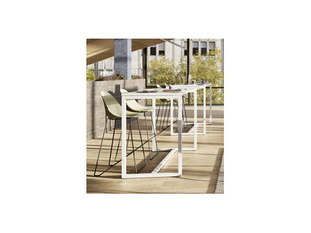 PAPERFLOW Chaise de bar 'VOID', set de 2, bleu/noir
