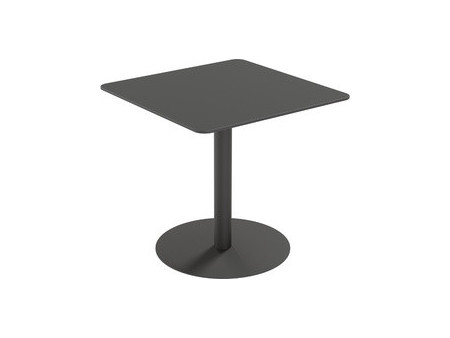 PAPERFLOW Table de jardin CROSS, diamètre: 600 mm, noir
