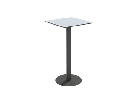PAPERFLOW Table haute jardin CROSS, diamètre: 800 mm, noir