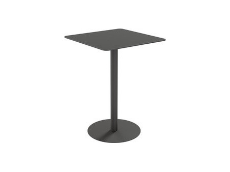 PAPERFLOW Table haute jardin CROSS, diamètre: 800 mm, noir