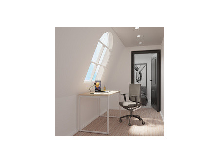 PAPERFLOW Bureau easyHome LV12, blanc/chêne