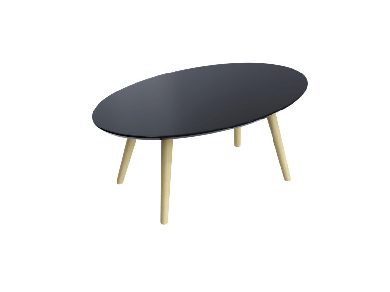 PAPERFLOW Table d'appoint MEET, (L)850 x (P)500 mm, noir