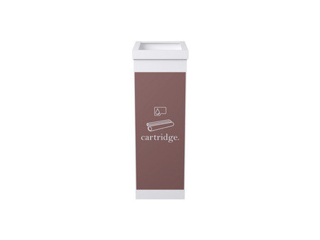 PAPERFLOW Collecteur pour tri sélectif, plastique, blanc